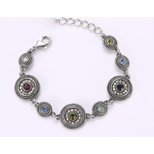 BEADSLAND Alloy Crystal Delicate Bracelet Fashionable Jewelry Woman Gift