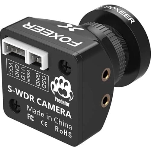 Foxeer Predator Mini 1.8mm/2.5mm 1000TVL/20mS Latency 4:3 Super WDR Function FPV Camera w/ OSD VS Runcam Eagle 2 Pro