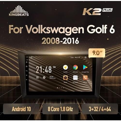 KingBeats Android Octa-Core head unit HU 4G in Dash Car Radio Multimedia Video Player Navigation GPS For Volkswagen Golf 6 2006 - 2018 no dvd 2 din Double Din Android Car Stereo 2din