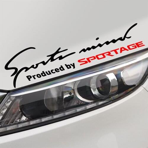 2 Pieces Customizable Sport Car Covers Stickers Decal Car Styling On Car Lamp Eyebrow For sportage car accessories