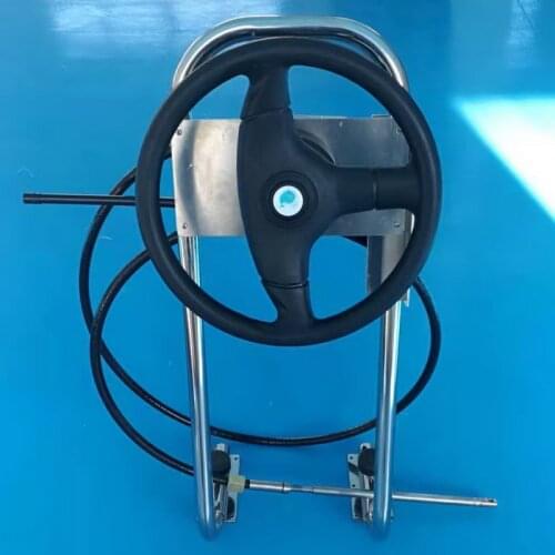 Stainless console with steering system for your inflatable boat