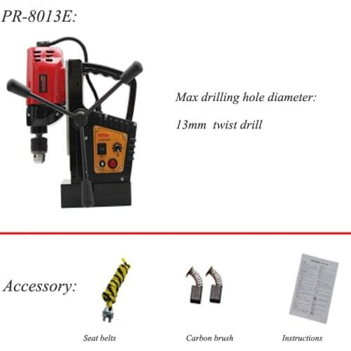 Multi-function Magnetic Drill Positive And Negative Magnetic Seat Drill Tapping Machine Iron Drilling Machine PR-8013E