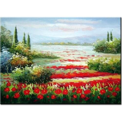 NEW 100% hand-painted oil painting high quality wall landscape pictures for living room DM-15102507