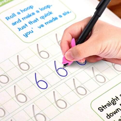 New Reusable Children 3D Copybook For Calligraphy Numbers 0-100 Handwriting Textbook Learning Math Book Writing For Kids Toys