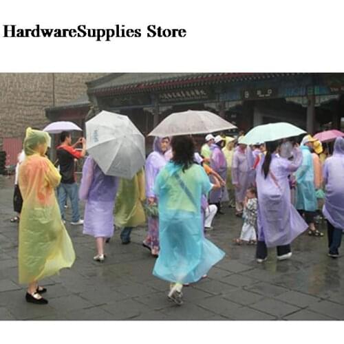 1Pcs Disposable Raincoat Adult Emergency Waterproof Hood Poncho Camping Must Rain Coat Unisex