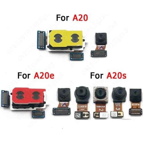 Original Front Back Camera For Samsung Galaxy A20 A20e A20s Selfie Rear Frontal Backside Camera Module Replacement Spare Parts