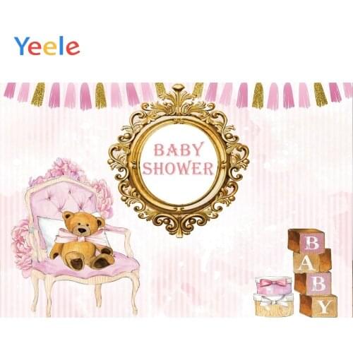 Gift Toys Chair Baby Shower Decortation Banner Child Kid Photo Backdrops Customized Photographic Backgrounds For Photo Studio