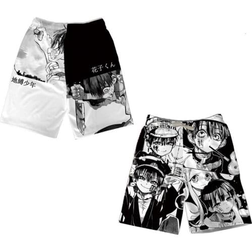 2021 New Janpanese Anime 3D Printing Toilet Bound Hanako Kun Casual Shorts