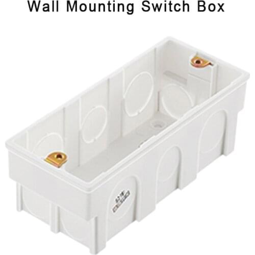 Junction Box US/AU Standard Electrical Mounting Rectangle Handy Secret Stash Conduit Wall Mount Switch PVC