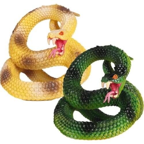 Reative Gift Realistic Rubber Toy Snake Safari Garden Props Joke Prank Gift Novelty And Gag Playing Jokes Toy Garden Ornaments