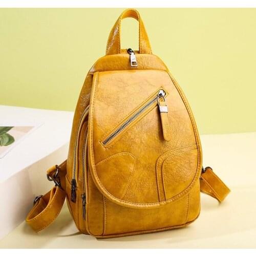2021 Luxury Women Backpack Multifunctional Bags Fashion Backpack Large Capacity High Quality PU Leather Student School Backpacks