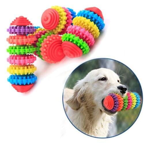 Dog Chew Bone Resistant Bite Clean Teeth Chew Rubber Training Toy For Pet Dog