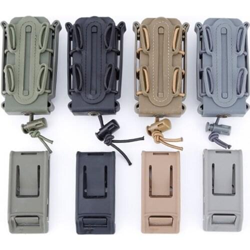 Tactical Magazine Pouch 9mm Pistol Mag Military Soft Shell Mag Pouch Belt Clip Magazine Holster Fastmag molle pouch Rifle Pocket