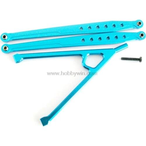 Triangle Support Bar +Front Support Bar Blue for AXIAL SCX10 ELECTRIC 4WD RC Buggy Car Truck upgrade spare parts