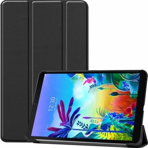 30pcs Ultra Slim PU Book Flip Case Cover for LG Gpad 5 10.1 FHD LM-T600L Tablet with Stand