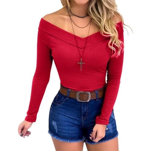 Long Sleeve Women Sweaters 2020 Autumn Winter Off Shoulder Slim Tops Women Pullover Knitted Sweater Jumper Soft Warm Pullover