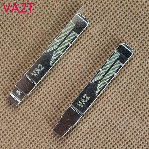10PCS/LOT VA2T Engraved Line Key Blade For Peugeot 307 408 For Citroen C-Quatre C-Triomphe C5 Scale Shearing Teeth Key Blade
