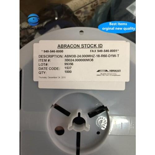 30pcs 100% new and orginal ABM3B-24.000MHZ-18-R60-D1W-T passive patch crystal 5032 4 pin 24M 24MHZ