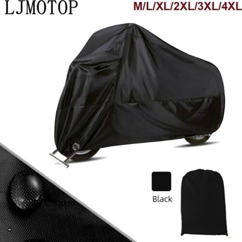 LJMOTOP Motorcycle Cover ATV Scooter Dustproof Waterproof Sun Block Protector Outdoor Bike Motor Cover funda moto