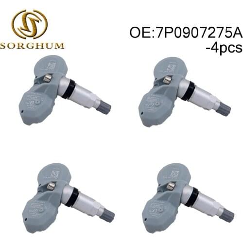 4PCS 7P0907275A TPMS Tire Pressure Sensor 315MHz Fits For Audi For Porsche Bentley For Lamborghini Cayenne A6L A8 Q7 R8 RS7