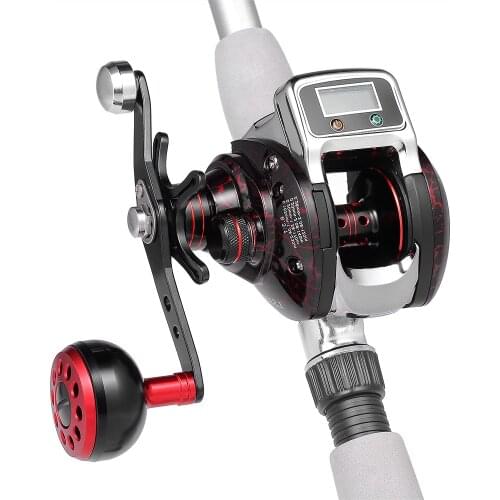Fishing Line Counter Reel Fishing 14+1 BB Ball Bearing Bait Casting Baitcasting Reel GT 6.3:1 One-way Clutch Fishing Coils