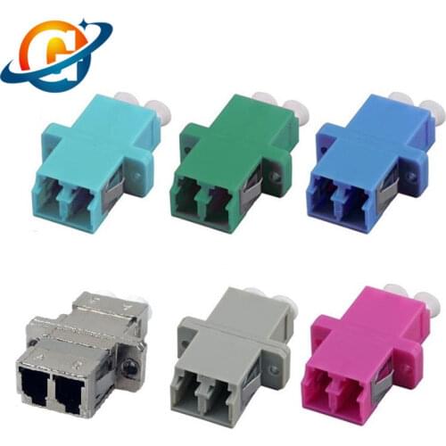 50pcs/lot LC/UPC Singlemode Simplex Fiber Optic Adapter LC SM SX Fiber Optic Adaptor Flange