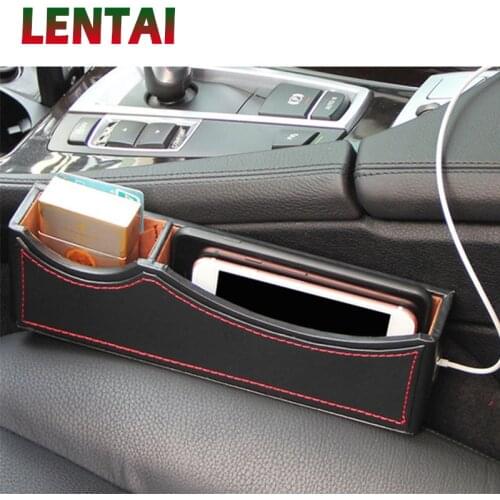 LENTAI 1PC Auto Car Seat Gap Box Armrest Organizer For Volvo Toyota Chevrolet cruze Opel astra h Nissan qashqai Peugeot 307 308