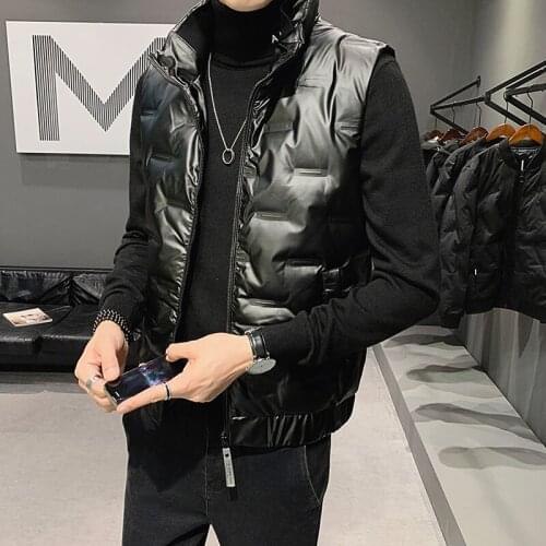 Autumn winter mens high quality brand 85% white duck down warm vest men black/grey sleeveless jacket waistcoat down vest S-6XL