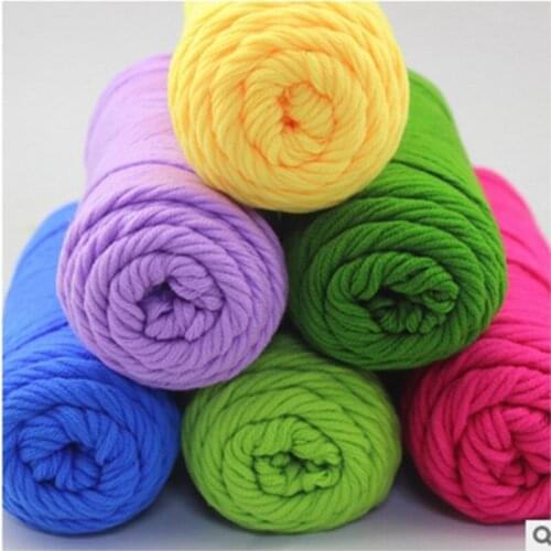 Wholesale 10piece 1000g natural soft silk milk cotton yarn thick yarn for knitting baby wool crochet yarn weave thread