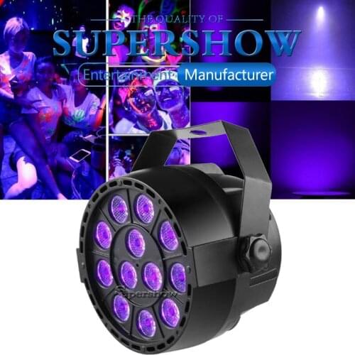 Professional DJ Lighting 12*3W LED UV Par Light DMX Interface Remote Control Light for Disco Dance Hall Bar