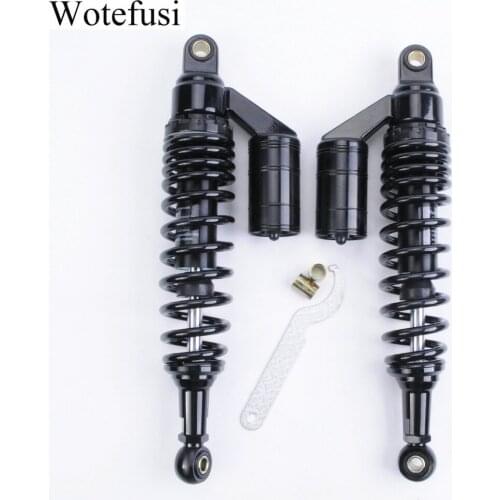 Wotefusi Pair Shock Absorbers 300MM 11.8" For Motorcycle Replacement Round Ends After Market Fit For Scooter ATV [PA543-548]
