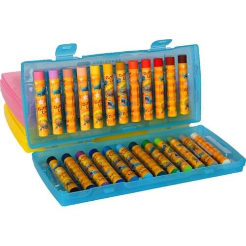SIMBALION 24 color plastic box, oil painting stick, not sticky hand art, the safe and non-toxic brush can be washed
