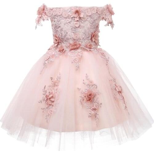 Off Shoulder Newborn Princess Dress Baby Girls Dress Lace Easter Baby Dress 1 Years Birthday infant Christening Baptism Gowns