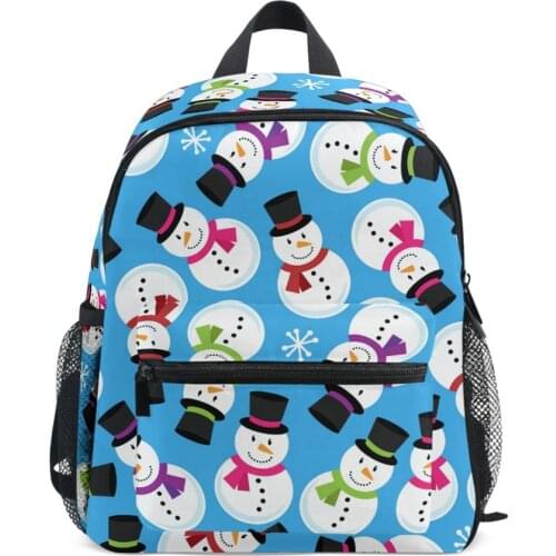 Blue Kindergarten Bag Kids School Bag Backpack Fashion Christmas Themed Backpacks School Bag Childrens Backpack Stationery bags