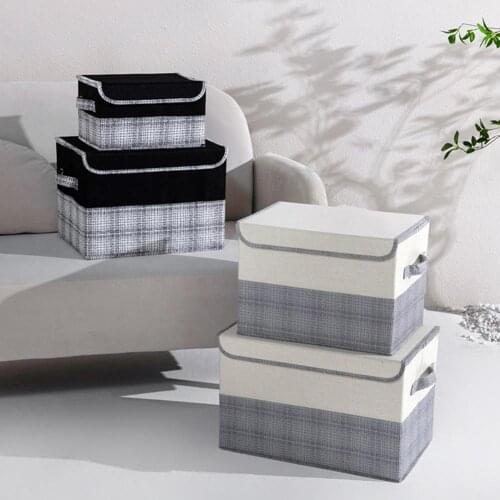 Large Capacity 3 Colors Multifunctional Clothes Storage Bin with Handle for School