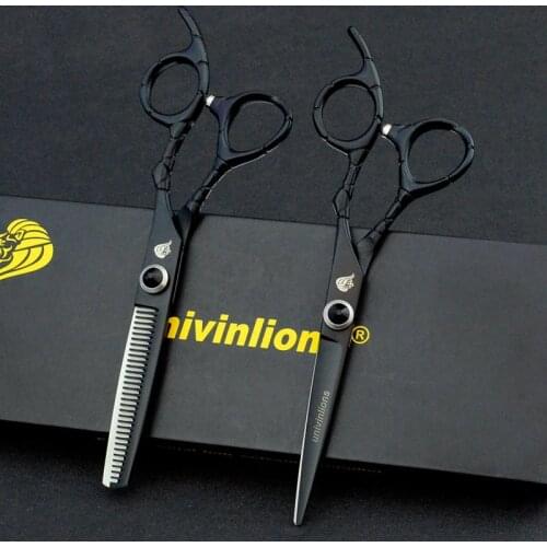 6" Japan Scissors Hair Professional Thinning Scissors Shears Hair Tooth Cut Salon Cutting Barber Hairdressing Kit sissors set