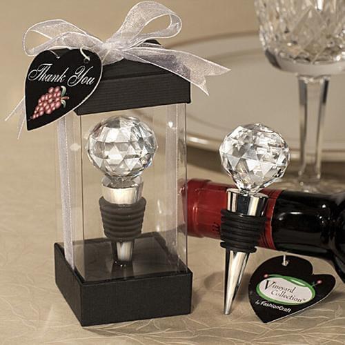 1Pcs Elegant Reusable Vacuum Sealed Rhinestone Red Wine Bottle Stopper Cork Gift Bar Tools Crystal ball wine stopper