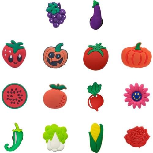 1PCS Cute Vegetables Fridge Magnet Decor Lovely Fruits Home Decoration Accessory Flower Magnets for Refrigerators Fridge Sticker