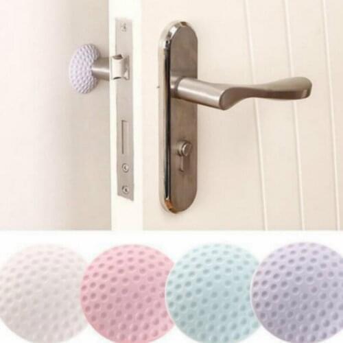 4@# 4 Colors Circular Thickening Mute Golf Modelling Rubber Fender The Handle Door Stoper Lock Protective Pad Wall Stickers