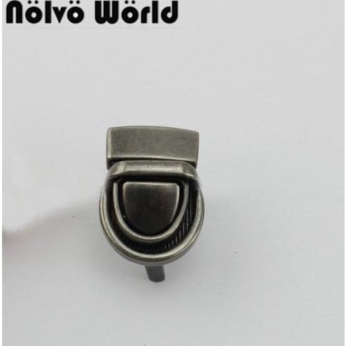 5-20sets 28X19mm old silver color Purse catch tuck press clasp,men retro handbag lock locks