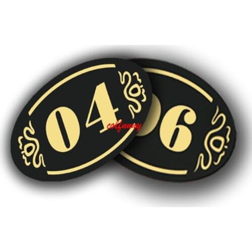 5*8cm Acrylic Store Hotel Adhesive Door Table Sign Plate Storage Cabinet Shelf Number Sign Sticker Party DIY Decoration F052205