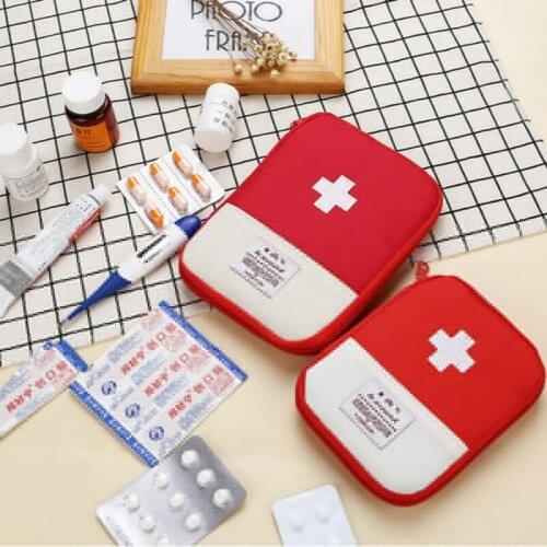 Outdoor First Aid Emergency Medical Bag Medicine Drug Pill Box Home Car Survival Kit Emerge Case Small 600D Oxford Pouch