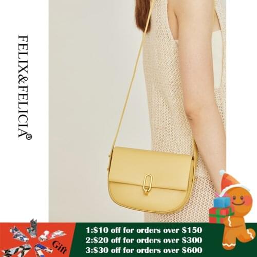 FELIX&FELICIA Factory Brand Mini Crossbody Bags For Women 2021 High Quality Luxury Genuine Leather Fashion Shoulder Saddle Bags