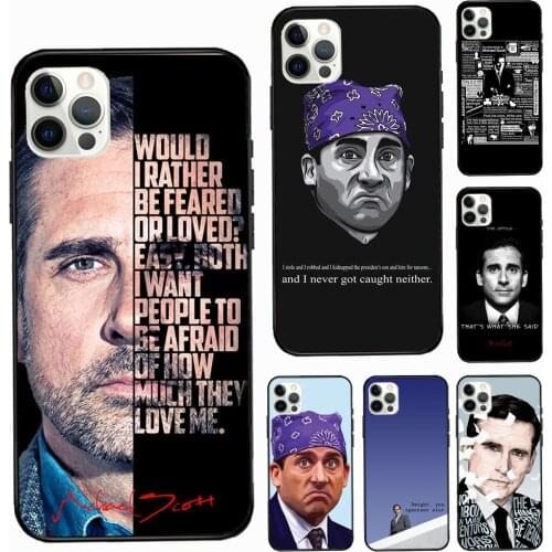 Michael Scott The Office Case For Apple iPhone 12 11 Pro Max XS X XR 6S 7 8 Plus 5S SE 2020 Silicone Phone Cover