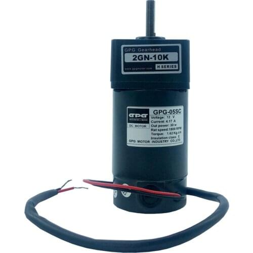 GPG Taiwan State Incense Machine Motor 12V 4.17A 30W DC Motor GPG-05SC/30W/1800 rpm/2GN-10K