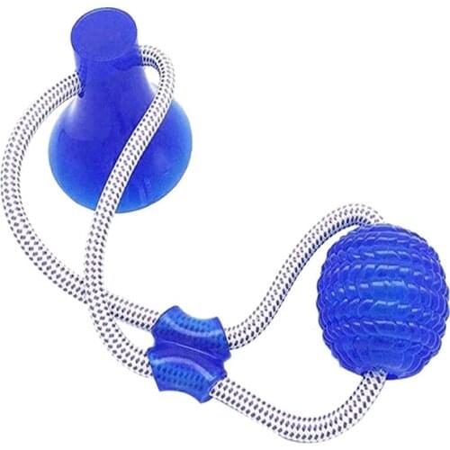 Dog Toys Pet Puppy Interactive Suction Cup Push TPR Ball Toys Molar Bite Toy Elastic Ropes