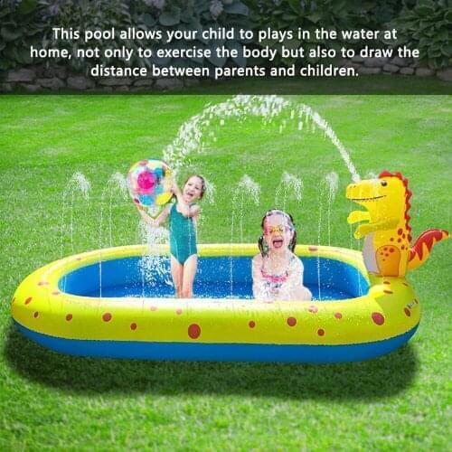 Inflatable Sprinkler Pool for Kids 3 in 1 Baby Cushion Outdoor Pad Toddlers Children Backyard Fun Water Toys