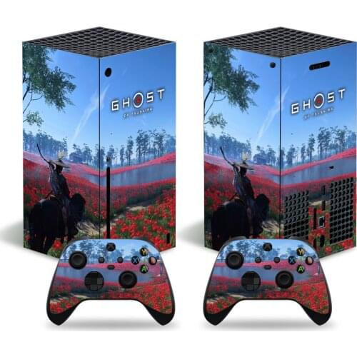 Ghost Style Skin Sticker Decal Cover for Xbox Series X Console and 2 Controllers Xbox Series X Skin Sticker Viny 1
