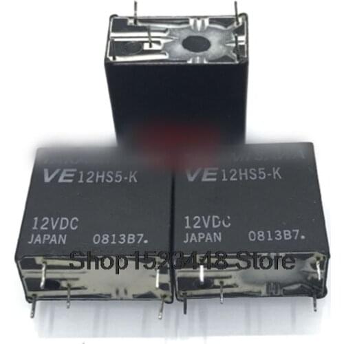 New 5PCS/LOT VE-12HS5-K-12VDC VE12HS5-K 5PIN