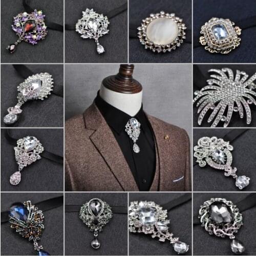 New Free Shipping Mens male man women bow tie personality fashion groom groomsmen wedding casual collar flower uniform diamond